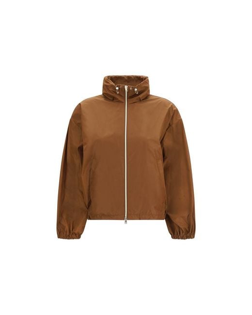 Herno Brown Polyester Rain Coat Clothing