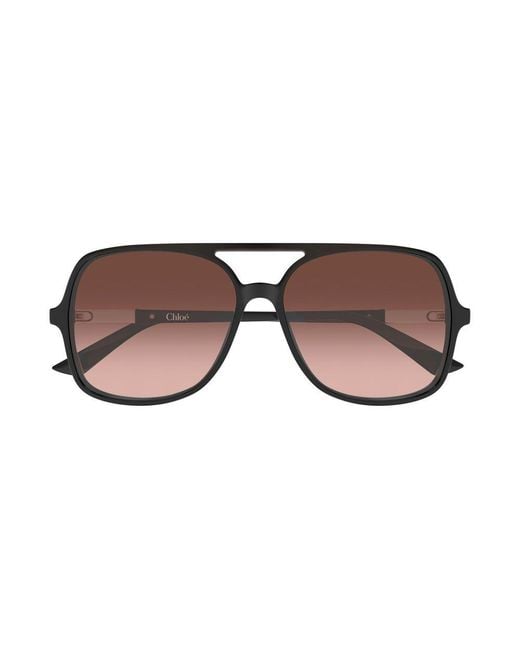Chloé Black Chloe Sunglasses-Copper Recycled Acetate Eyewear