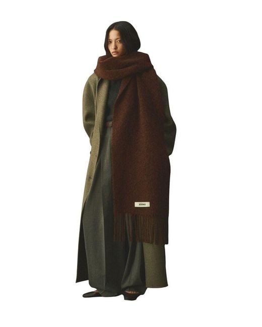 Jacquemus Brown Scarf Mohair Accessories