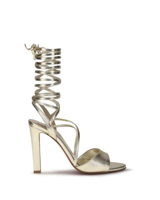 Christian Louboutin Metallic Fanny Randa Sandals Lamb Ovis Aries