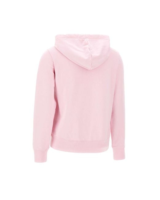 Sun 68 Pink Hood Zip Cotton Sweatshirt