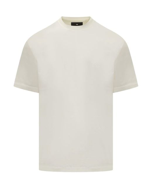 Y-3 White T-Shirt With Logo