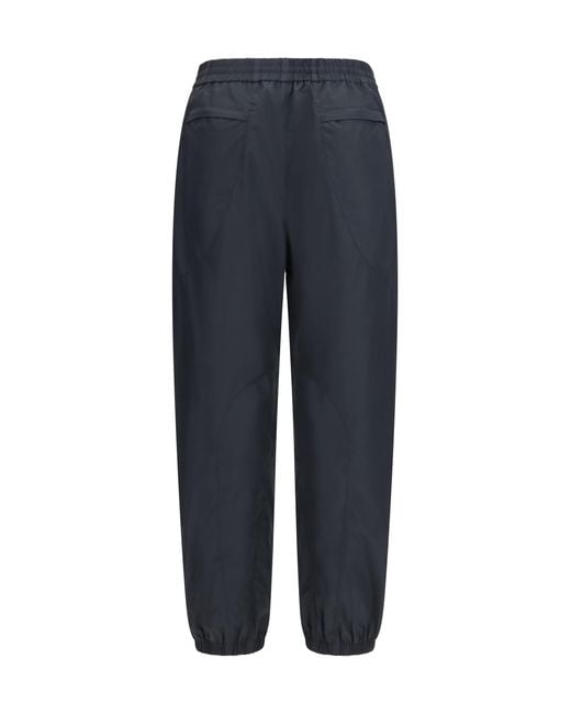 Givenchy Blue Couture Seam Jogging Pants Cotton; Polyester for men