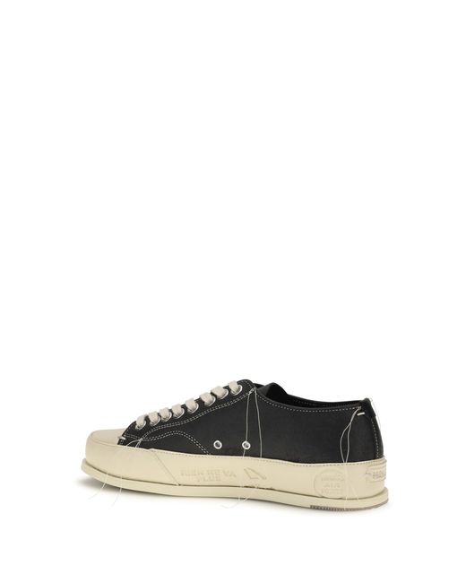 Premiata Black Sneakers Vince 015 Leather Upper: Calf Trainers for men