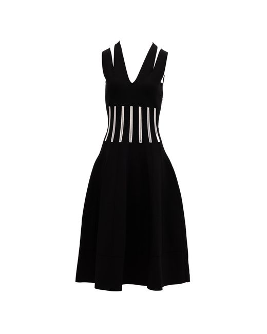 McQueen Black Viscose Dress
