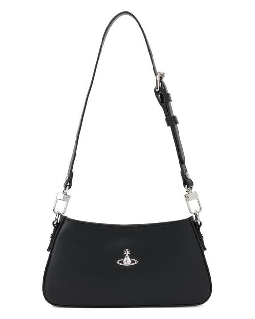 Vivienne Westwood Black Shoulder Bag With Orb Polyester
