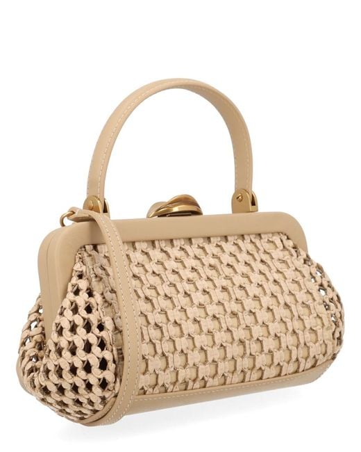 Cult Gaia Metallic Mini Bag Zuma Cotton Rayon Clutch