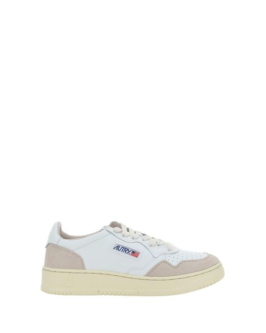 Autry White Medalist Low Sneakers