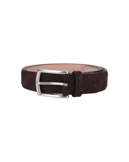 Zegna Brown Suede Belt for men