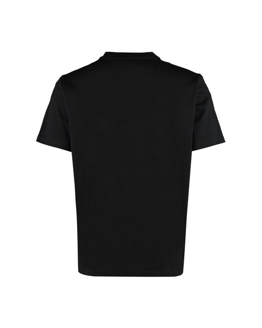 MCM Black Cotton Crew-neck T-shirt for men