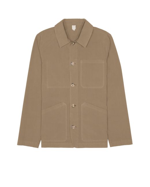 Altea Natural Sand Cotton Jacket With Buttons for men