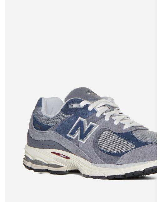 New Balance Blue 2002 Suede, Leather And Mesh Sneakers for men