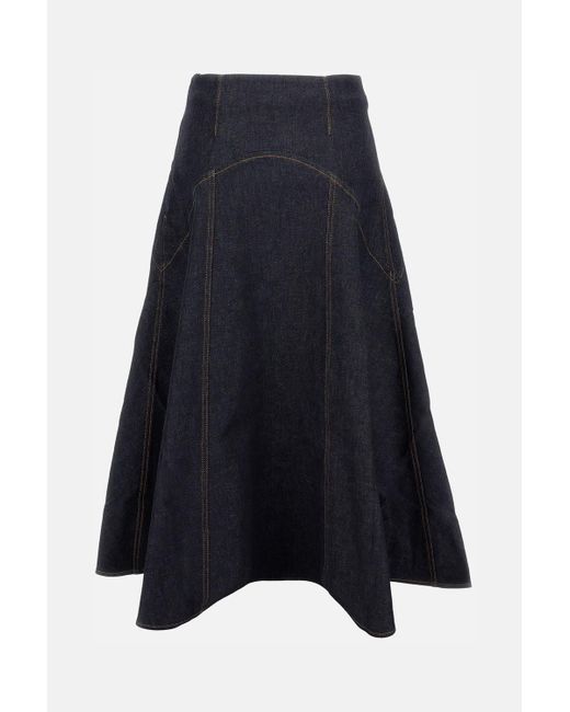 Jacquemus Blue Long Skirt