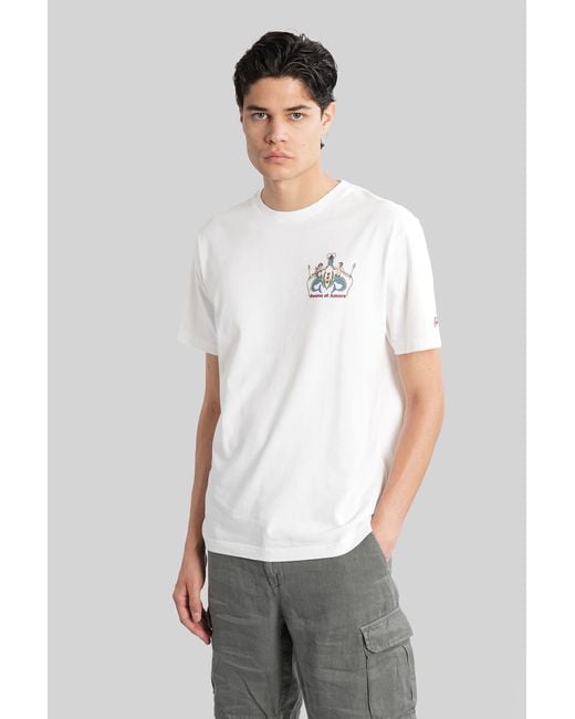 Mc2 Saint Barth White Tshirt T-Shirt for men