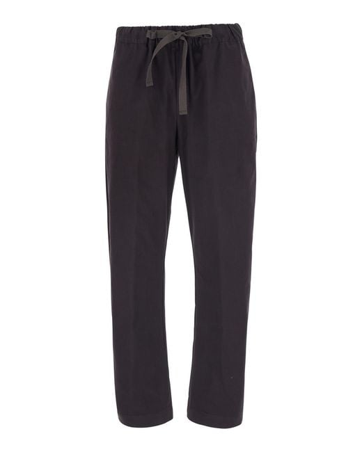 Semicouture Blue Trousers Buddy Cotton