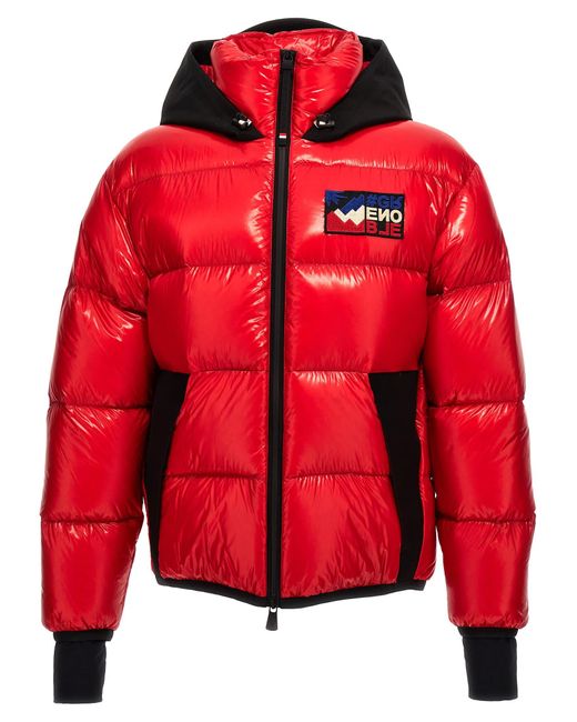 Moncler Red Quilted Nylon Jacket for men