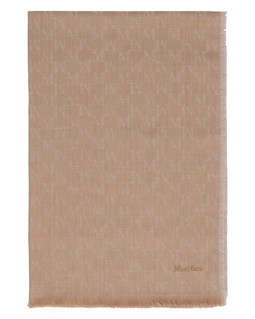 Max Mara Natural Stole Magico Virgin Wool Scarf