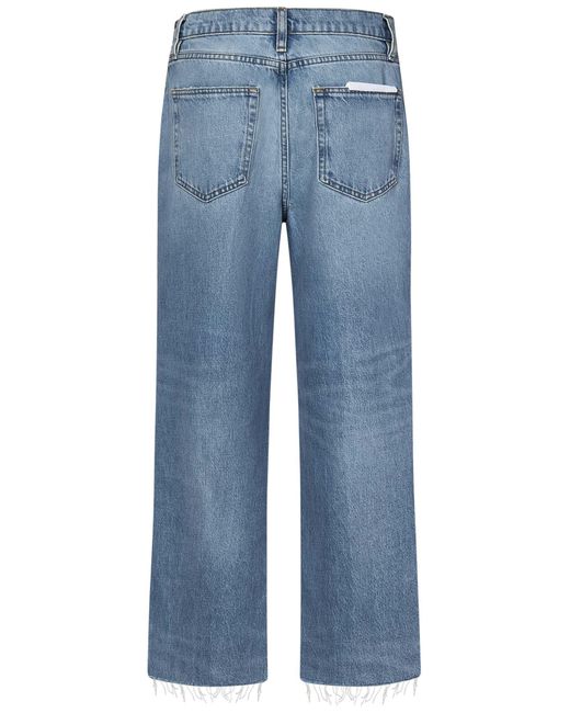 FRAME Blue Denim The Relaxed Straight Jeans