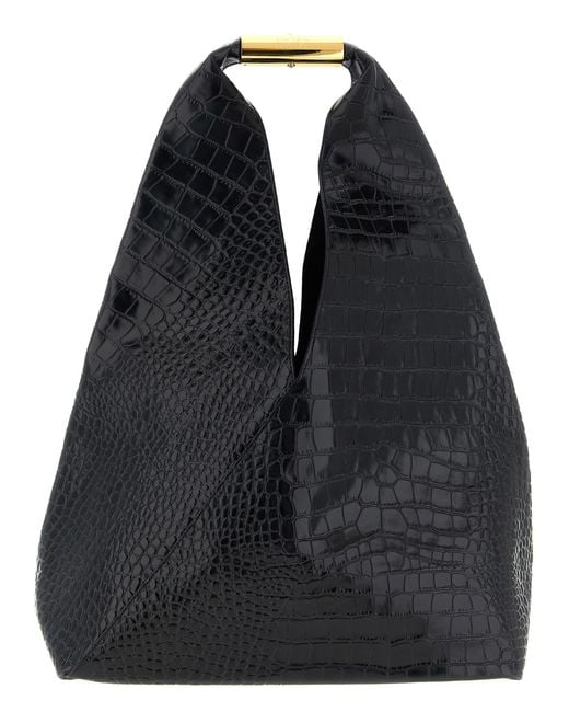 MM6 by Maison Margiela Black 'Japanese' Medium Shoulder Bag