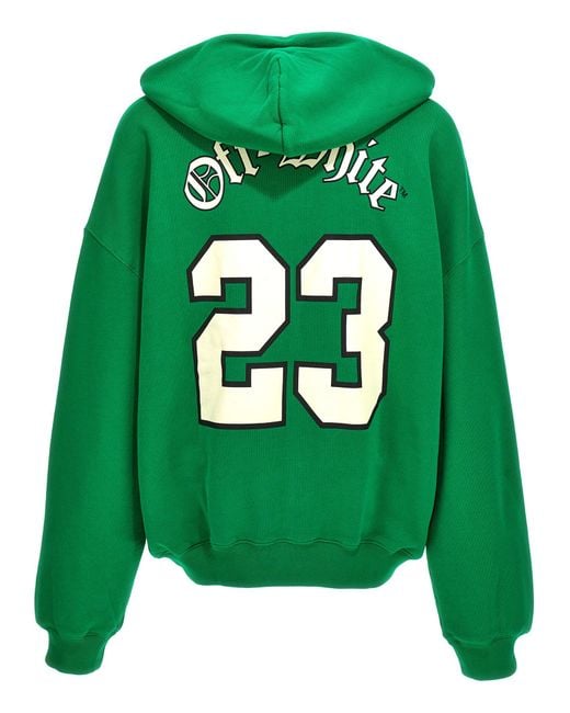 Off White c o Virgil Abloh College Sweatshirt in Green for Men