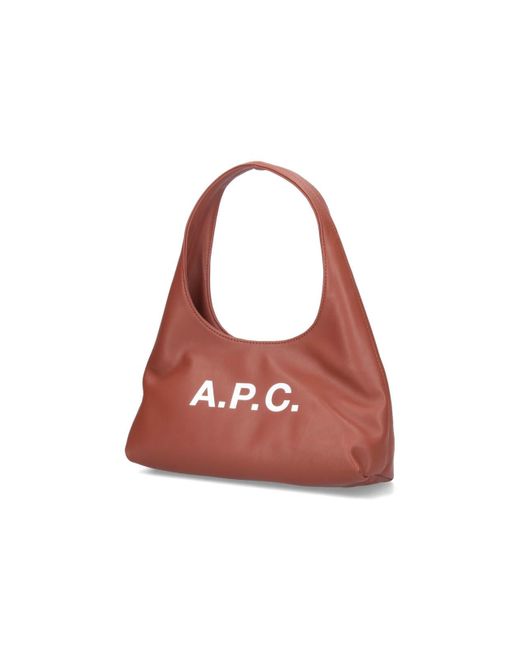 A.P.C. Red Baby Ninon Small Shoulder Bag