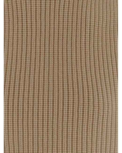 Sa Su Phi Natural Cashmere High Neck Cape Shawl Capes