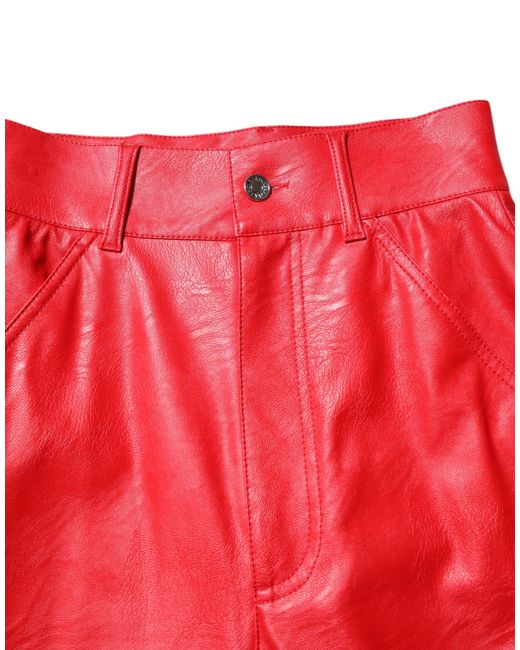Dolce & Gabbana Viscose High Waist Tapered Trouser Pants