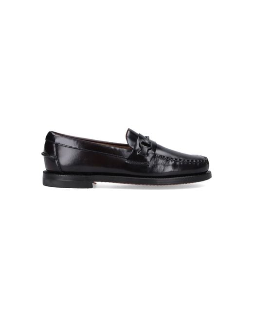 Sebago Black Flat Shoes Upper: Leather