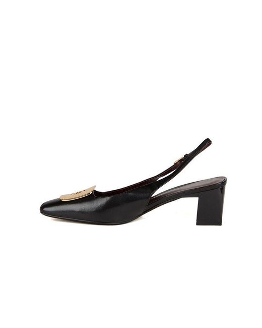 Tory Burch Black Slingback Pumps Footwear High-Heels