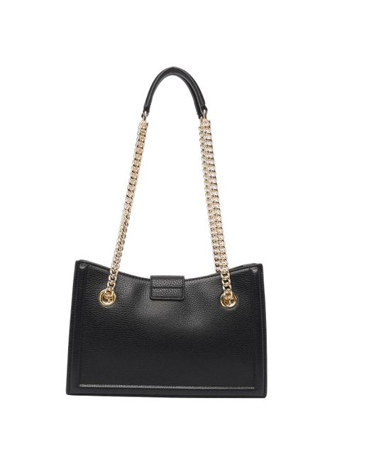 Versace Black Baroque-buckle Shoulder Bag