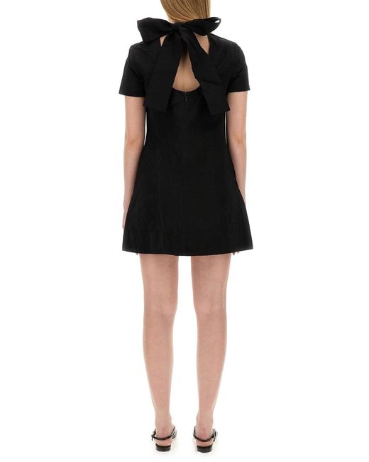Staud Black Mini Dress "Ilana"