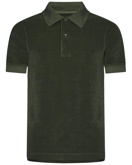 Tom Ford Green Polo Shirt for men