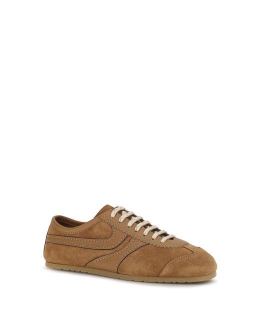 Dries Van Noten Brown Sneakers Suede Trainers