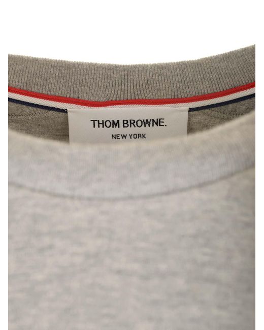 Thom Browne White Short-Sleeved T-Shirt for men