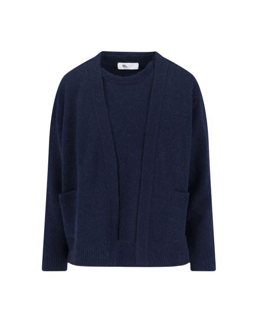 Sibel Saral Blue Camel Blend Knit