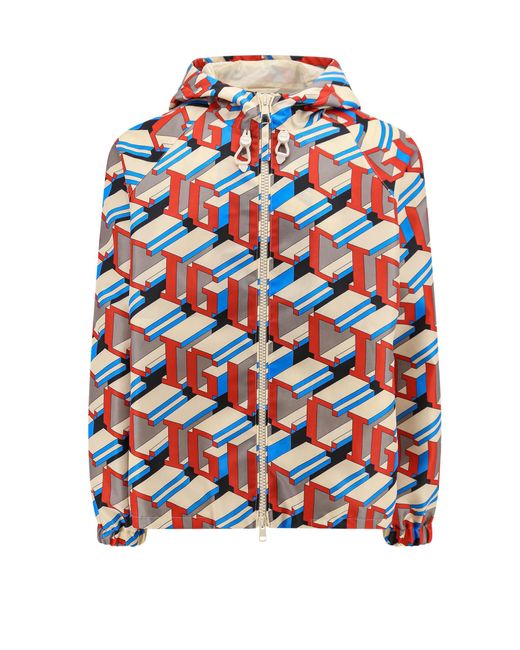 Gucci Multicolor Pixel Print Nylon Jacket for men