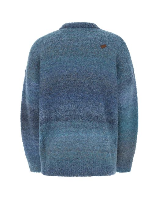 Adererror Blue Polyester Blend Oversize Sweater for men