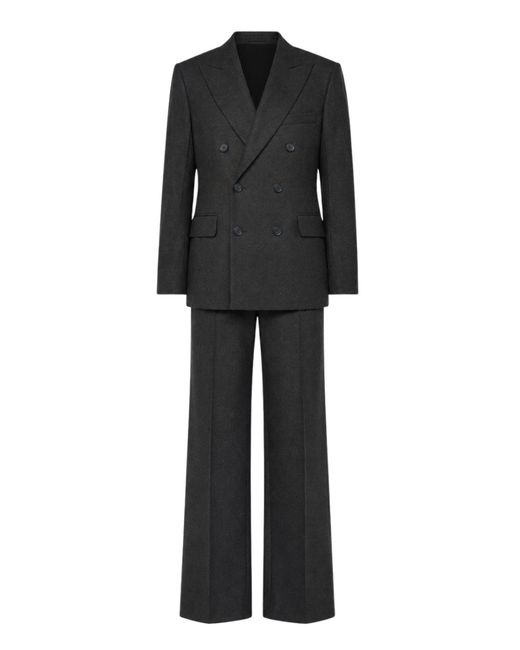 Victoria Beckham Black Suit Dark Wool