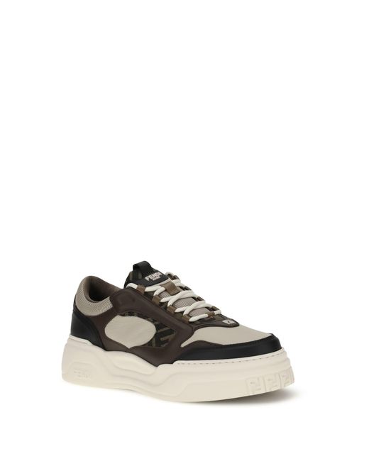 Fendi White Ff Sneakers for men