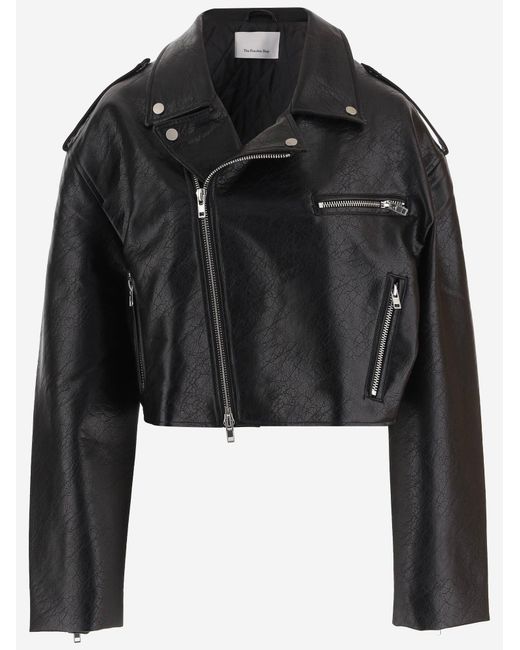 Frankie Shop Black Jacket Polyester Polyurethane