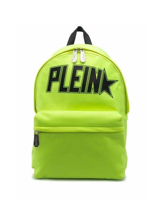 Philipp Plein Blue Iconic Plein Logo Backpack Bags Backpacks for men