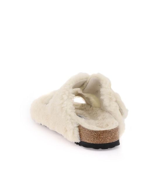 Birkenstock White 'arizona Big Buckle' Sandals