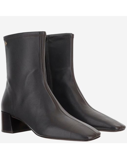 Tory Burch Black Leather Ankle Boots