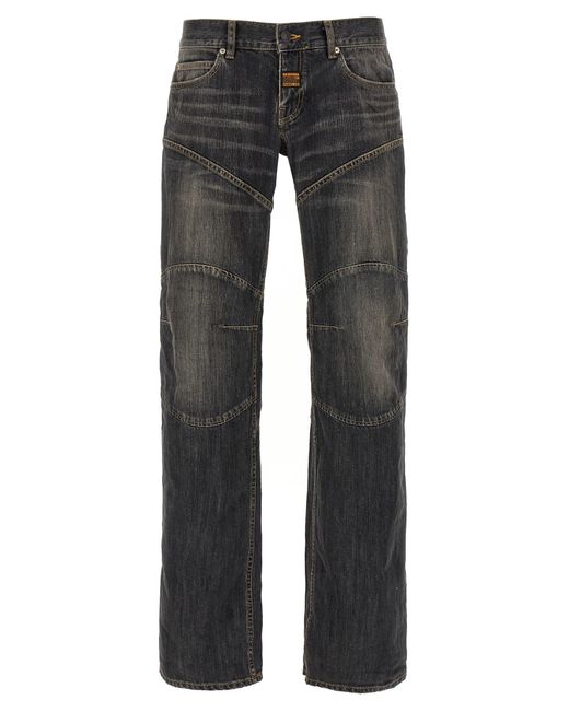 Balenciaga Relief Stitching Jeans in Gray for Men | Lyst