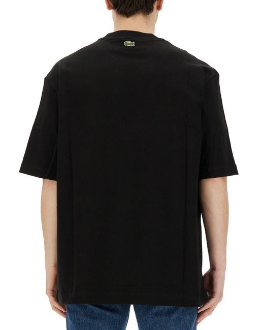 Lacoste Black T-Shirt With Logo