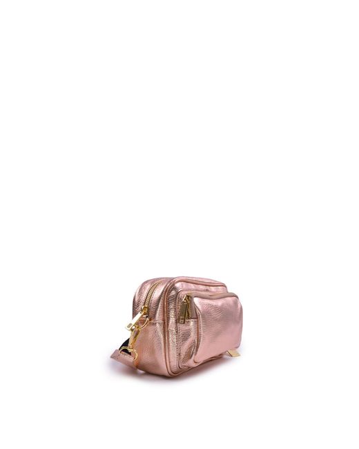Almala Suede Laminated Palermo Bag in Pink | Lyst