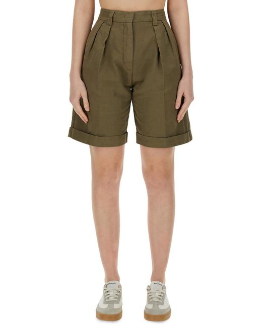Aspesi Green Cotton Shorts