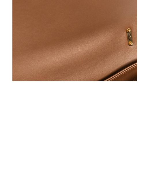 Dolce & Gabbana Brown Shoulder Bag With Logo