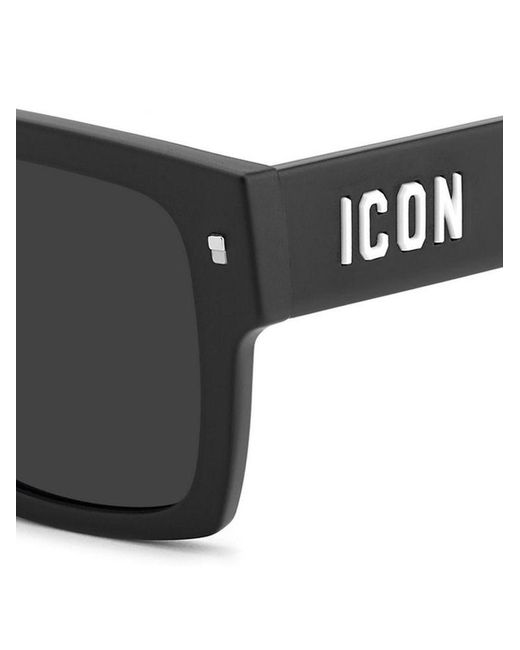 DSQUARED2 ICON Black Sunglasses Acetate Eyewear for men