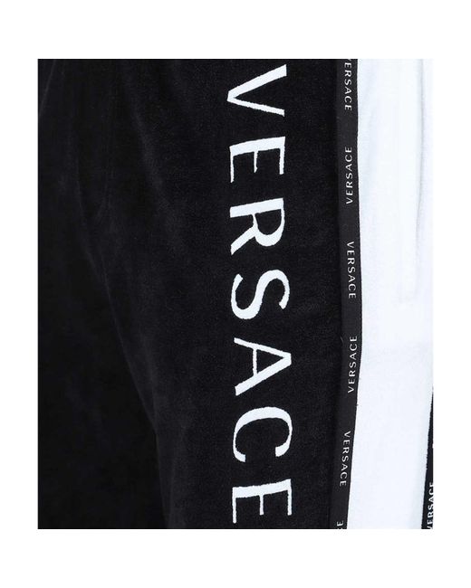 Versace Black Logo Sweatpants for men